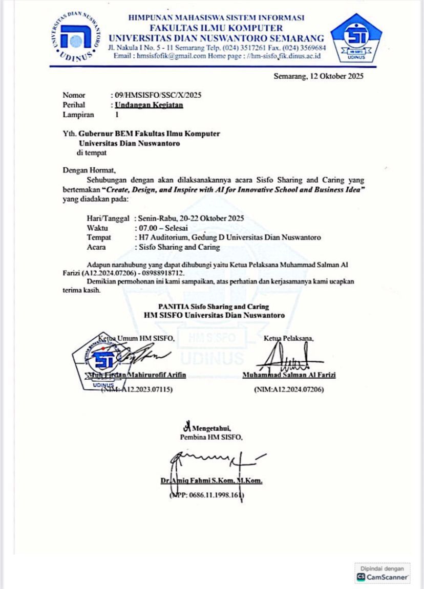 Surat undangan kegiatan